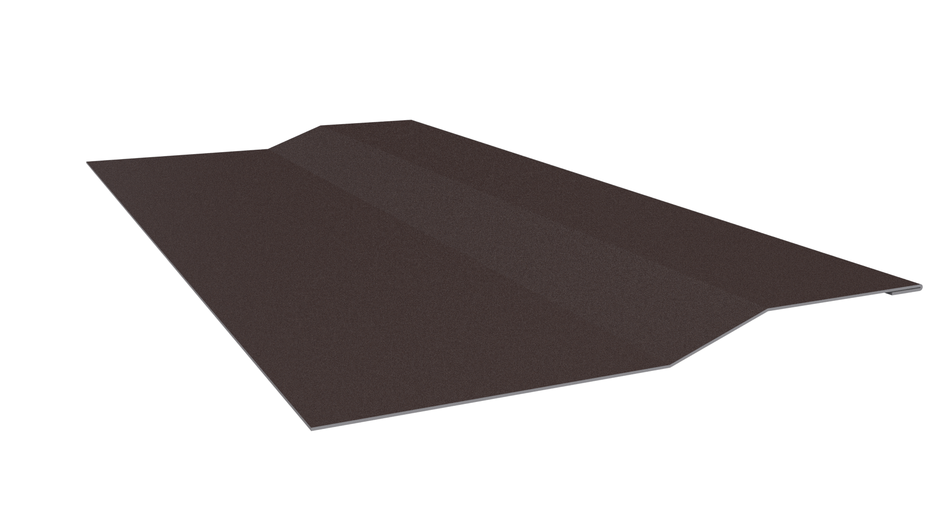 Планка крепёжная фальц 50x17x29 мм, 8017 шоколадно-коричневый PUR Pruf