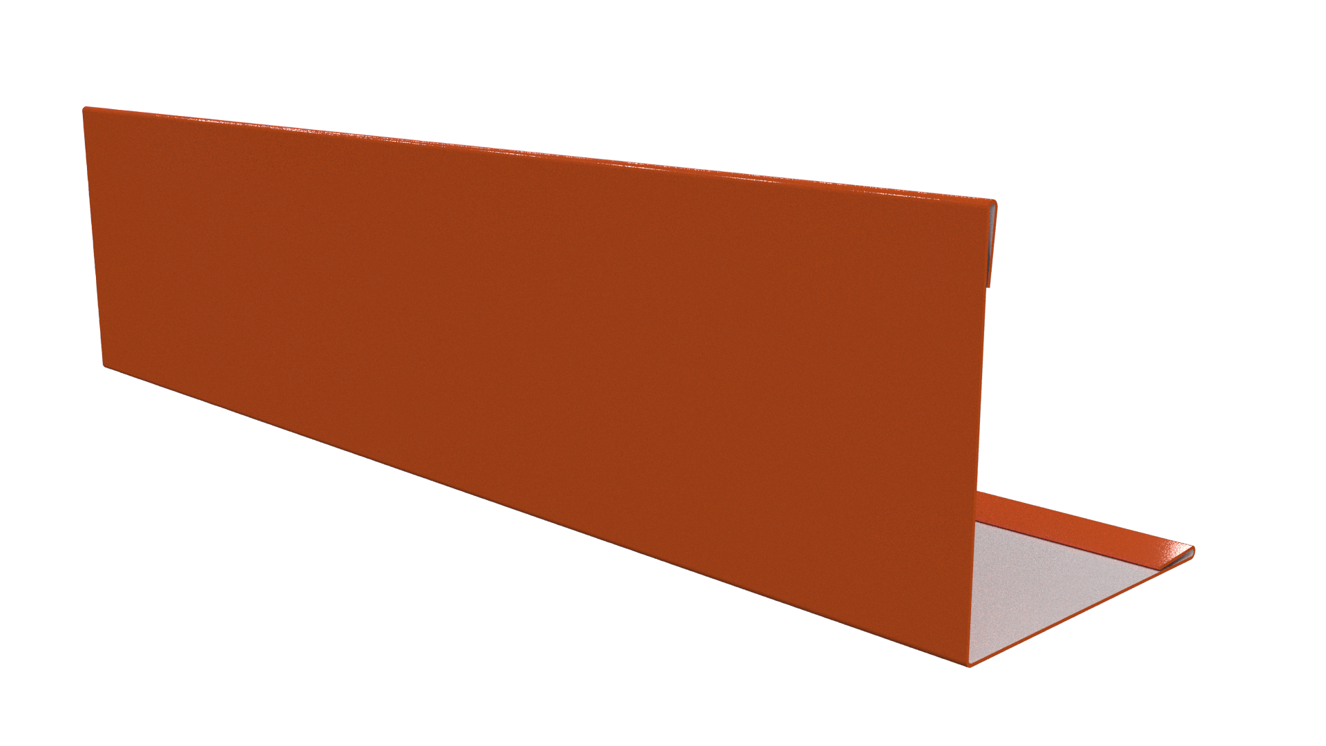 Планка завершающая 10x50x50x10 мм, 2004 оранжевый глянцевый