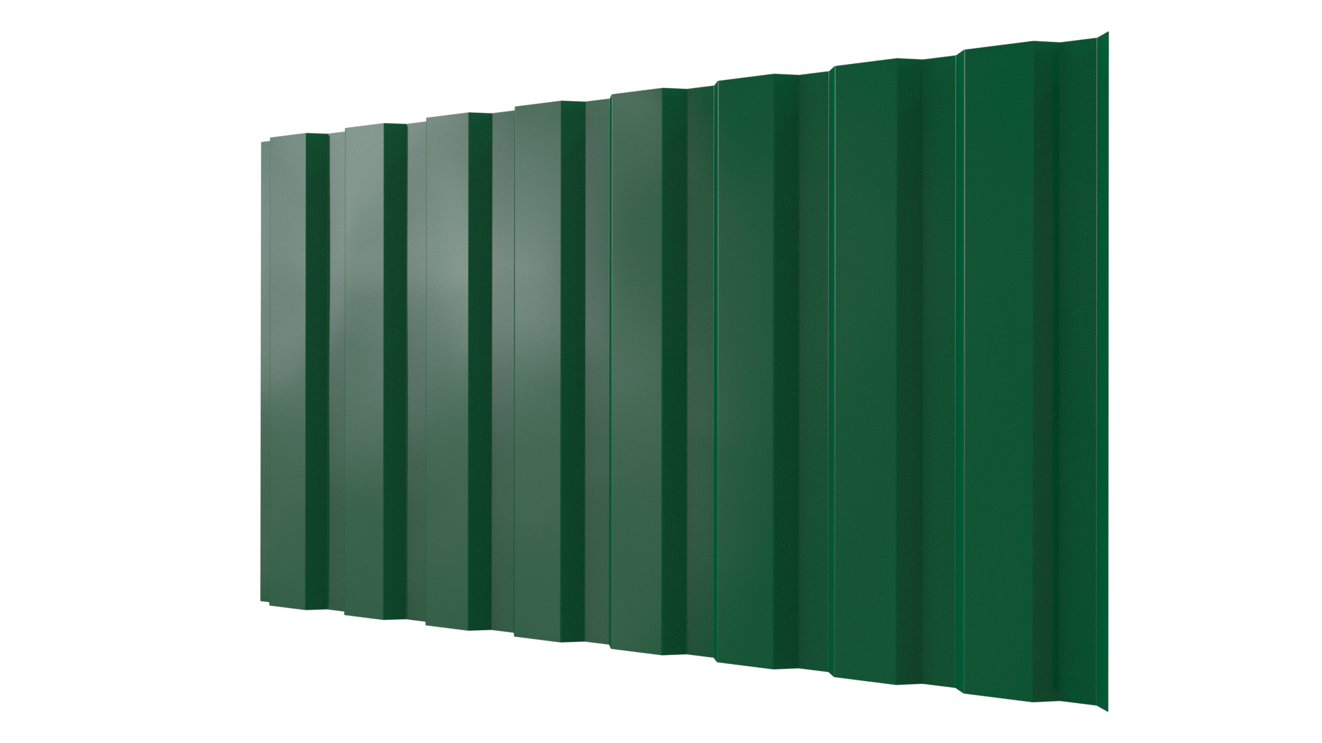 Профнастил С20A 1150/1100x0,45 мм, 6029 мятно-зеленый глянцевый