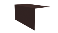 Угол наружный 100x100x2000 мм, 8017 шоколадно-коричневый глянцевый