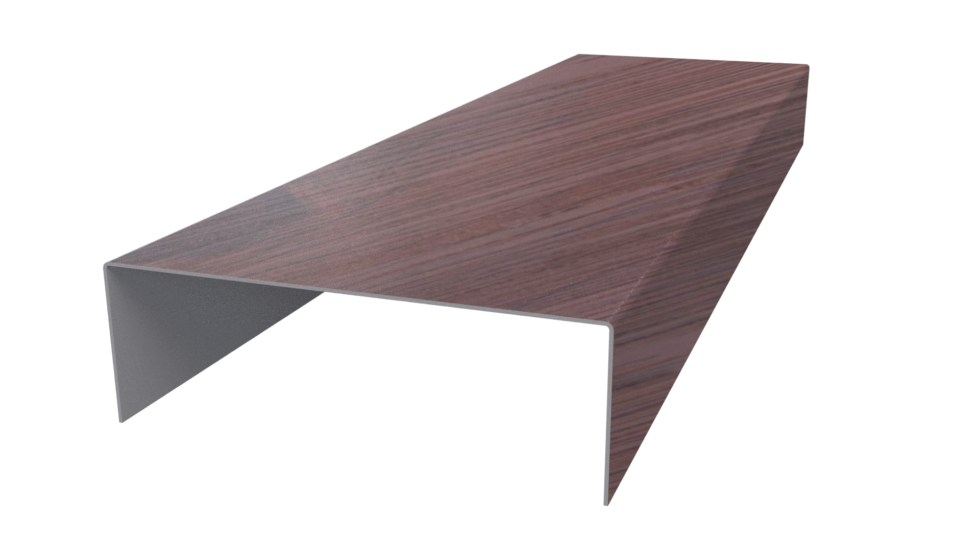 Декоративная накладка 20x60x20 мм, Античный дуб 3D
