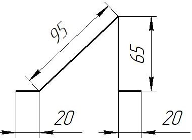Планка снегозадержателя 95x65x2000 мм, 9002 светло-серый глянцевый