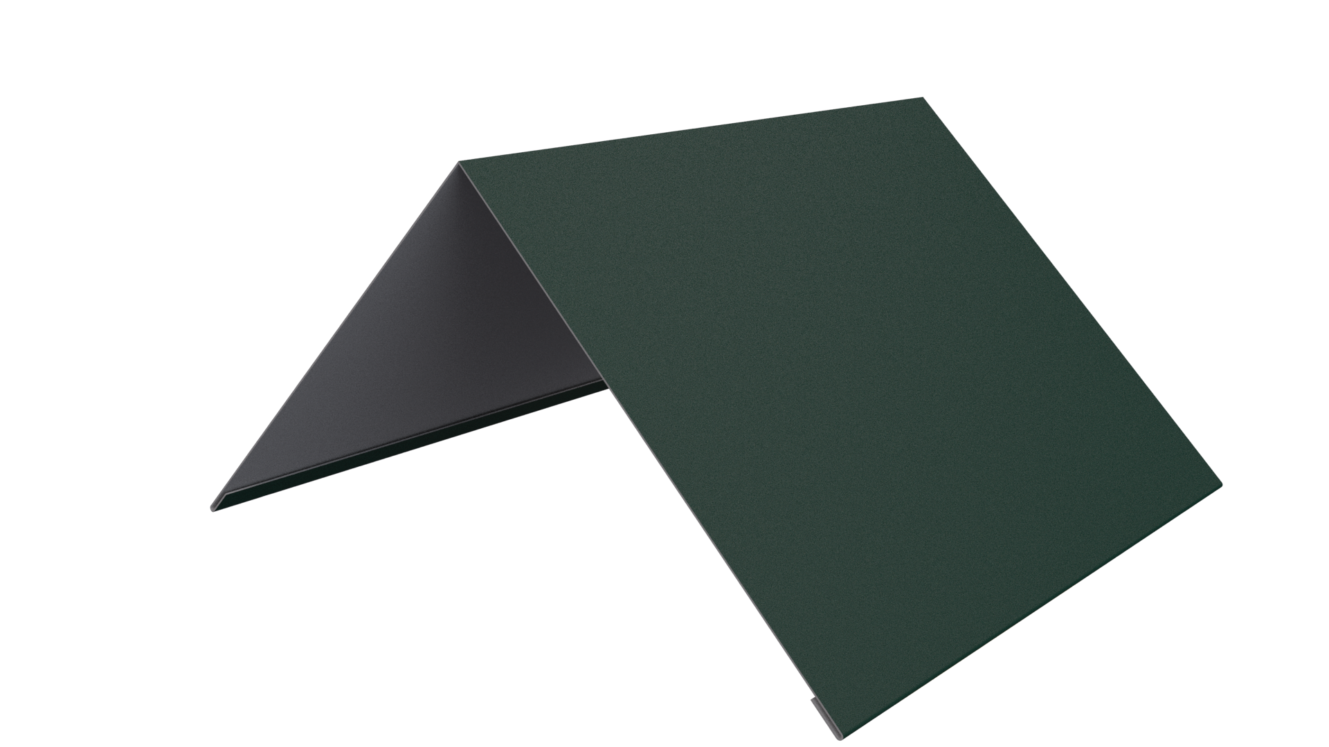 Конёк простой 150x150x2000 мм, 6005 зеленый мох матовый