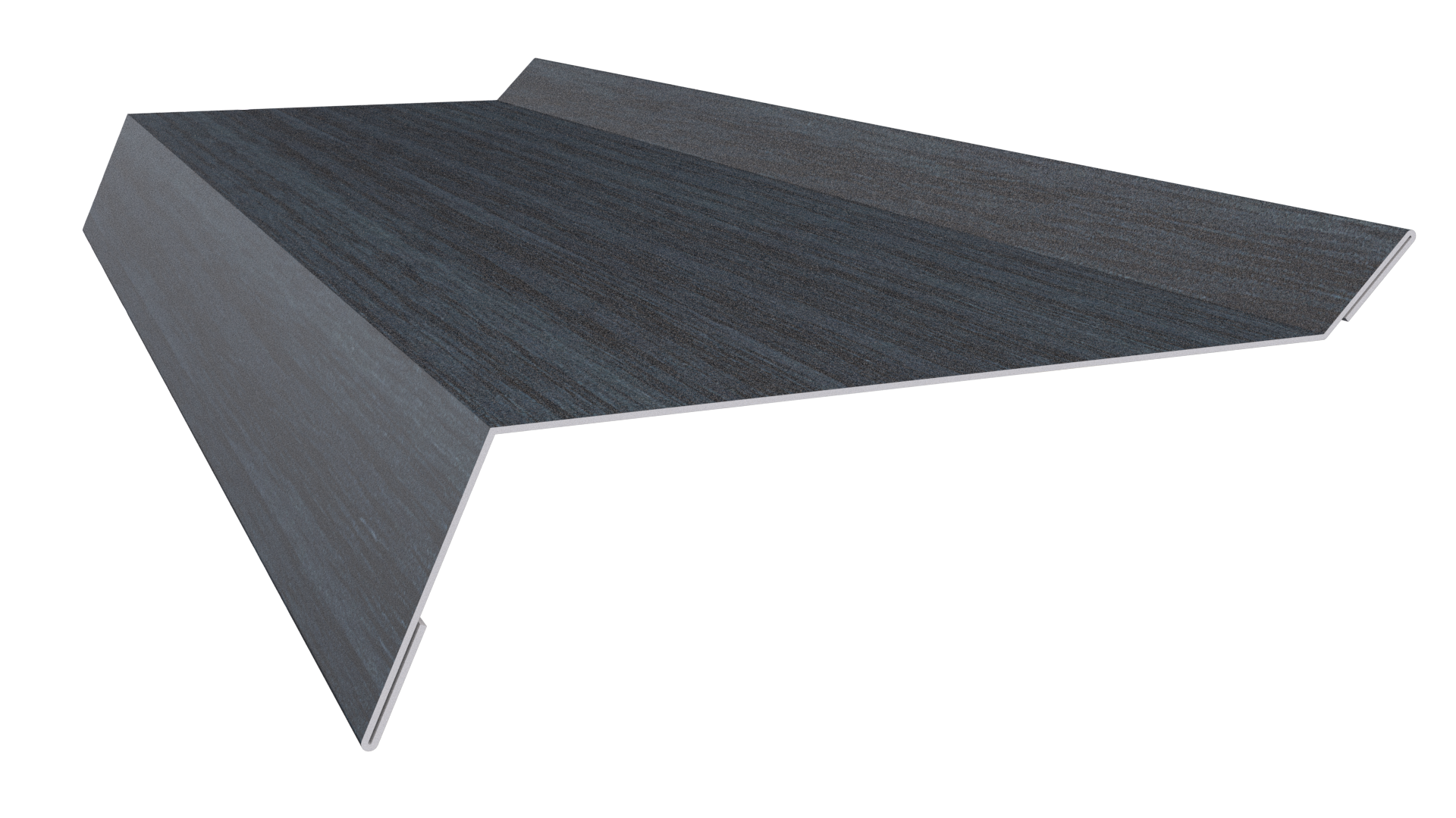 Планка примыкания в штробу 20x60x10 мм, Морион 3D