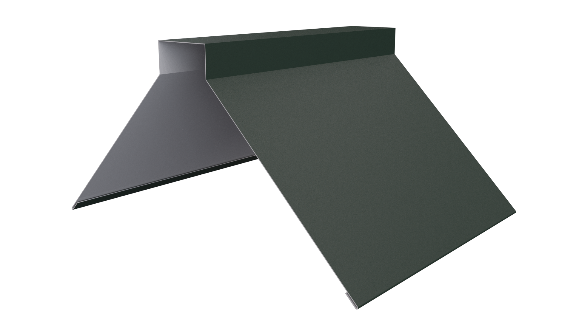 Конёк фигурный 150x150x2000 мм, 6009 пихтовый зеленый матовый