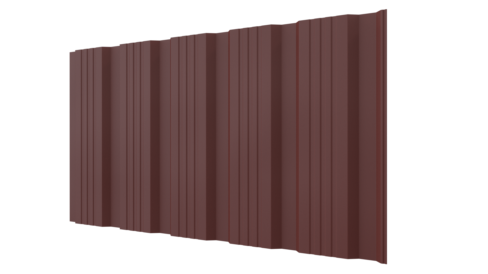 Профнастил К20 1195/1130x0,45 мм, 3009 оксид красный матовый