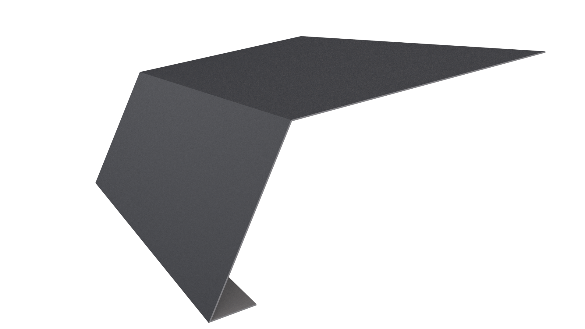 Планка карнизная 100x65x2000 мм, 7024 графитовый серый матовый