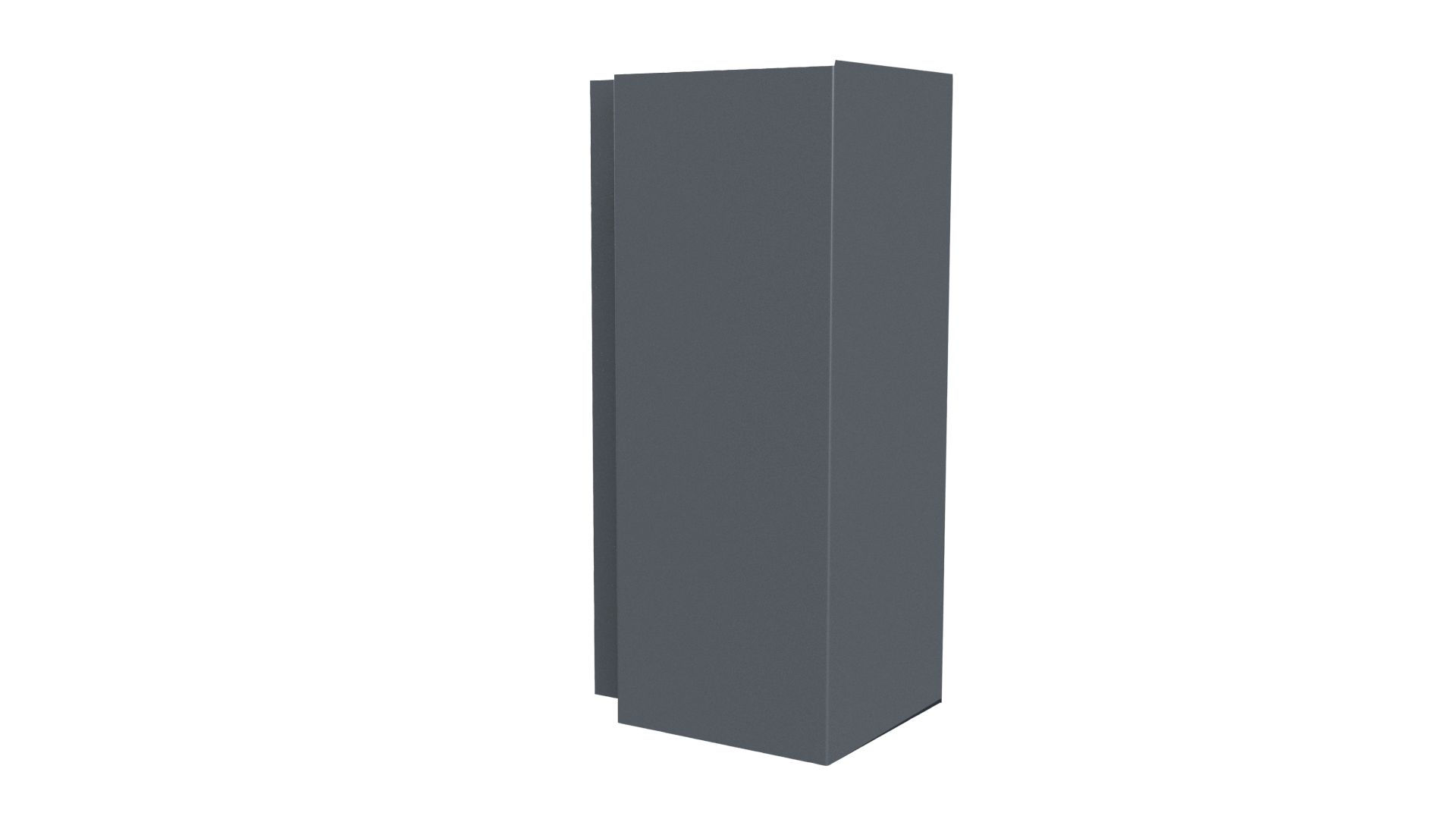 Планка угла наружного сложная Блок-хаус 110x110x2000 мм, 7011 железно-серый глянцевый