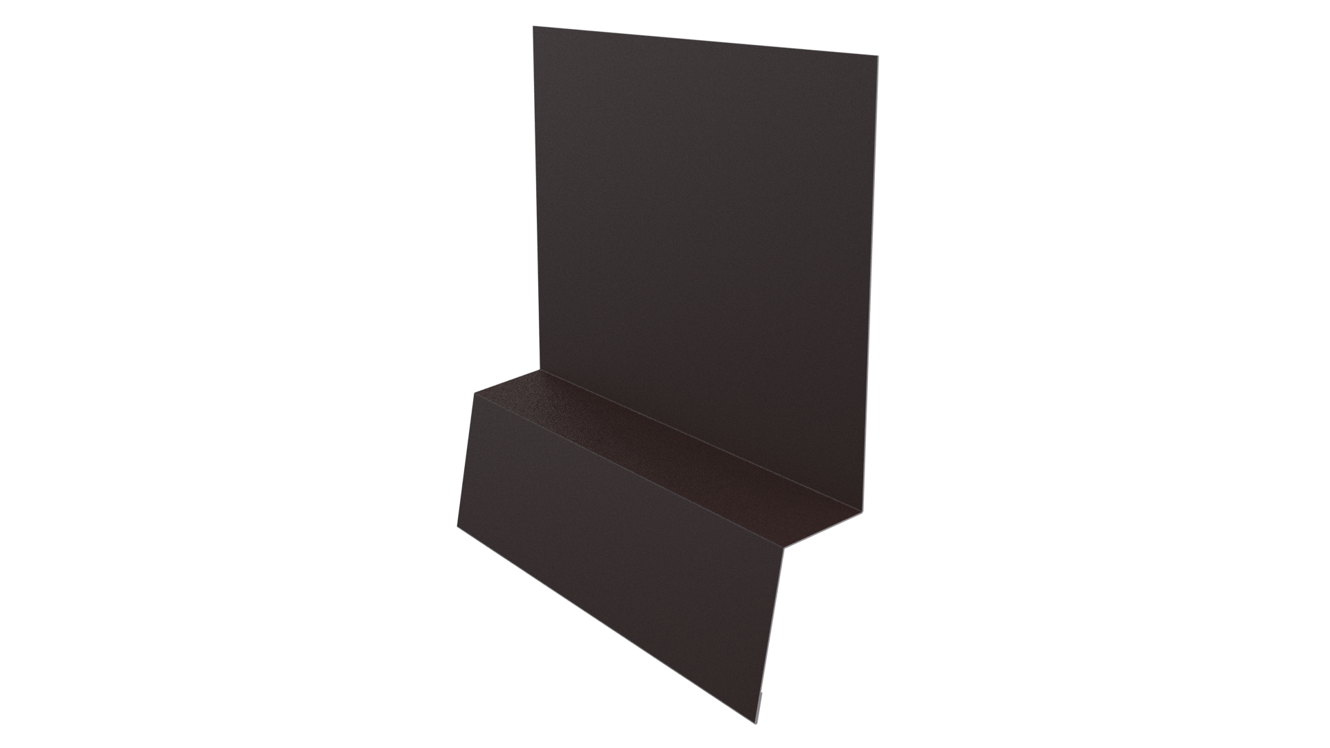 Планка стартовая фальц 135x30x55 мм, 8017 шоколадно-коричневый PUR Pruf