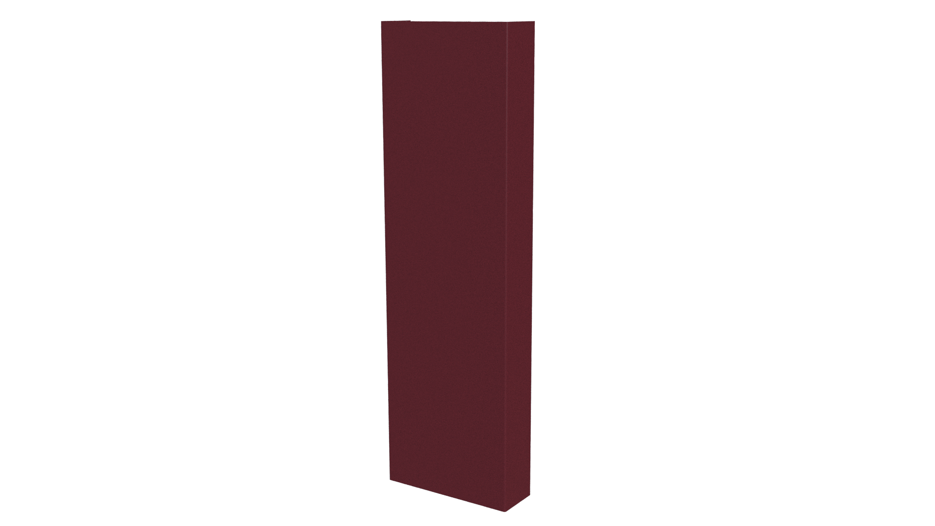 Декоративная накладка 20x60x20 мм, 3005 винно-красный глянцевый