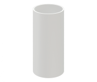 Труба водосточная 85x3000 мм, 9003 пломбир