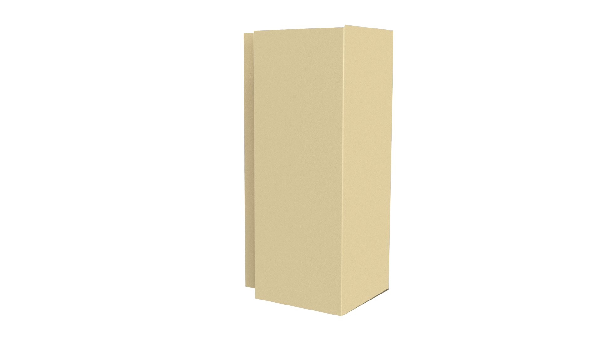 Планка угла наружного сложная Блок-хаус 110x110x2000 мм, 1014 слоновая кость глянцевый