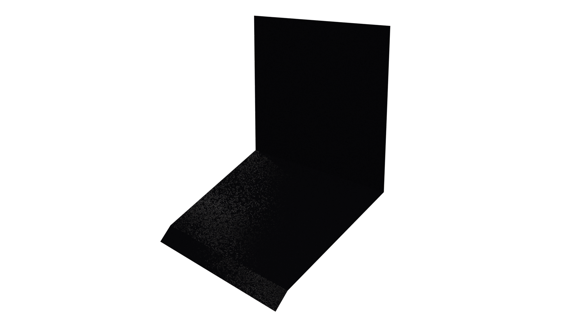 Планка примыкания верхняя к стене фальц 150x130x20 мм, 9005 черный янтарь глянцевый