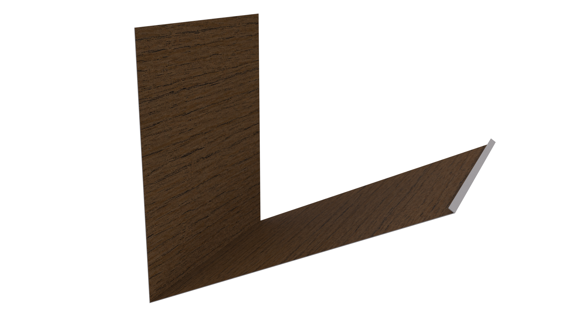Планка примыкания верхняя к трубе фальц 250x210 мм, Дуб Сантана 3D