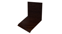 Планка примыкания верхняя к стене фальц 150x130x20 мм, Antique wood