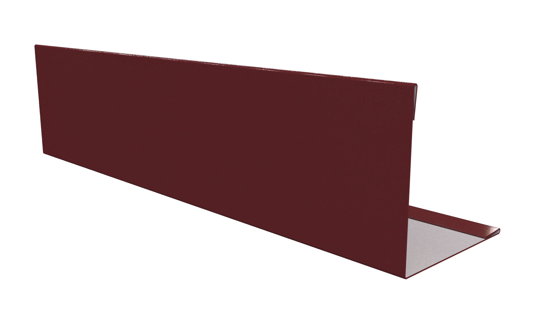 Планка завершающая 10x50x50x10 мм, 3011 коричнево-красный глянцевый