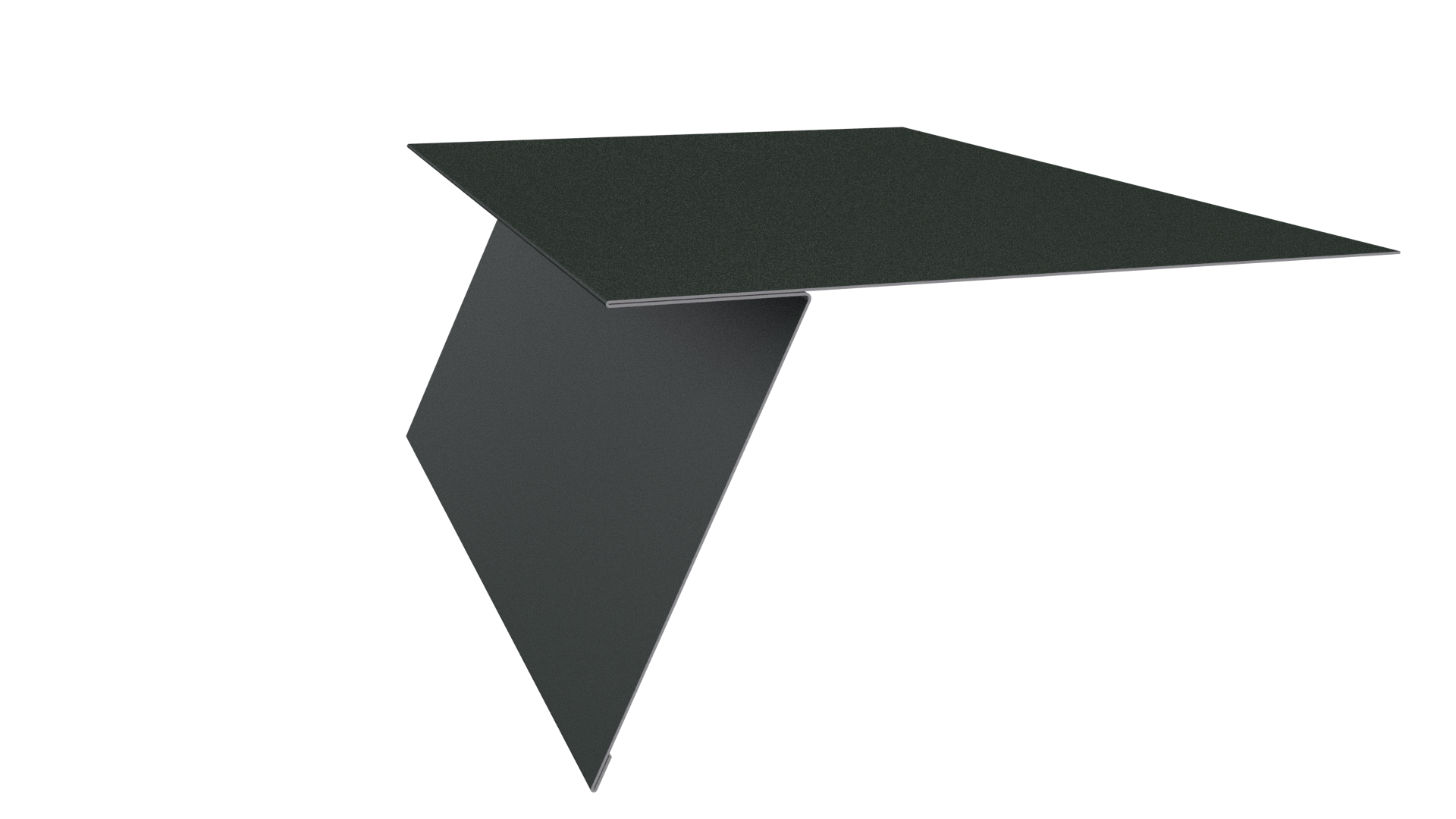 Планка карнизная фальц 130x80 мм, 6009 пихтовый зеленый матовый