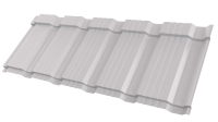 Металлочерепица Каскад 1185/1150x0,5 мм, 7047 телегрей 4 глянцевый