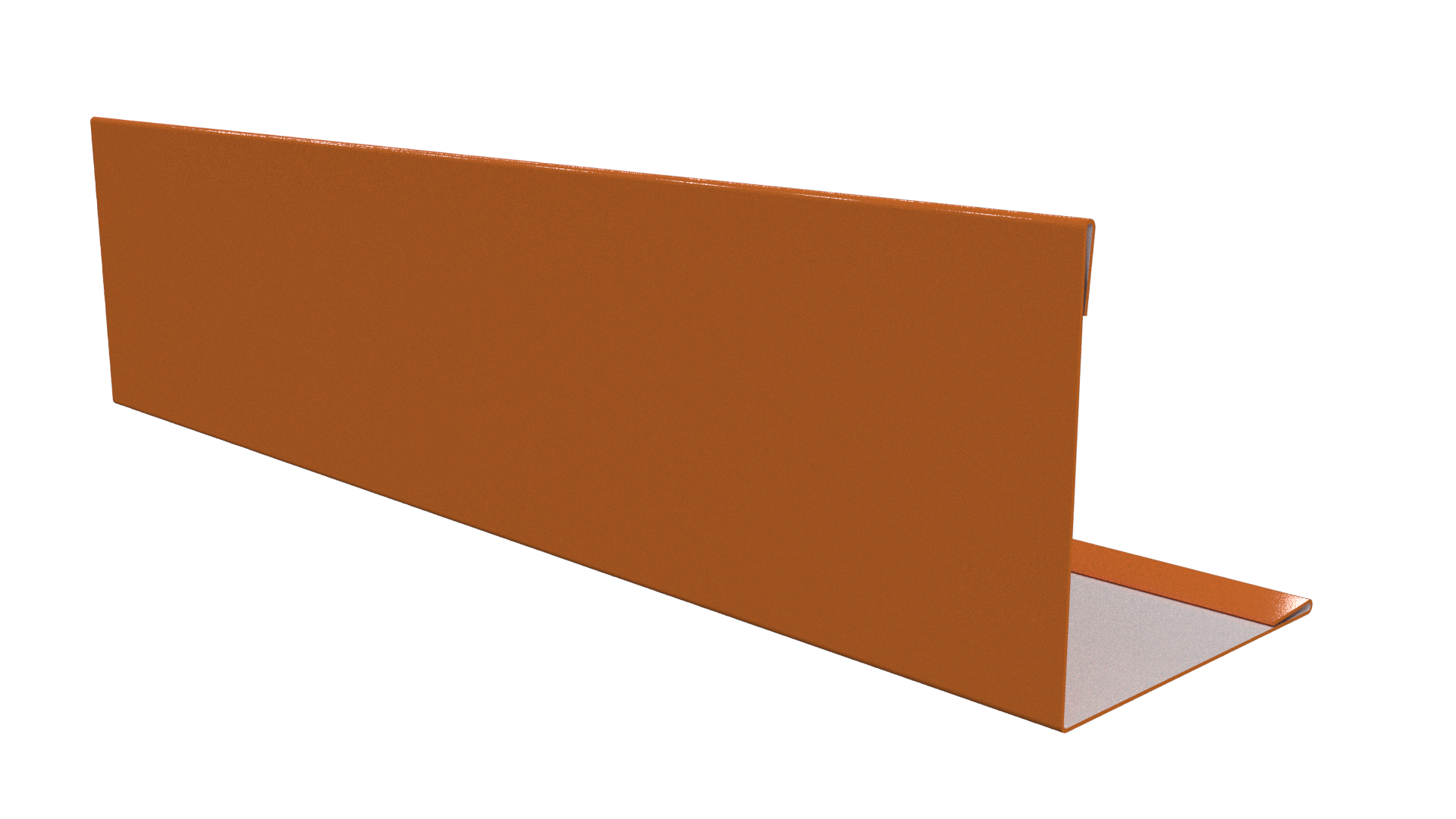 Планка завершающая 10x50x50x10 мм, 2011 насыщенный оранжевый глянцевый
