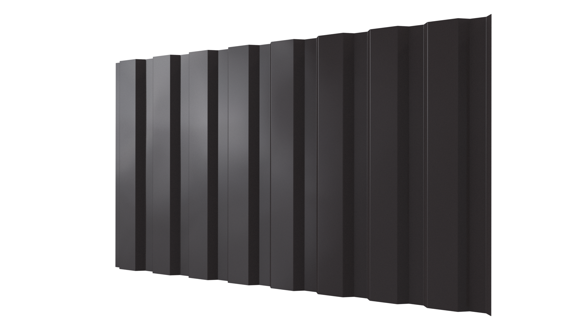 Профнастил С20A 1150/1100x0,5 мм, 8019 серо-коричневый глянцевый