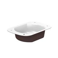 Воронка выпускная 76x102 мм, 8017 шоколадно-коричневый