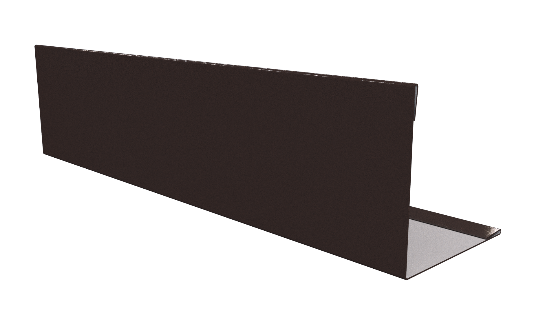 Планка завершающая 10x50x50x10 мм, 8017 шоколадно-коричневый PUR Pruf