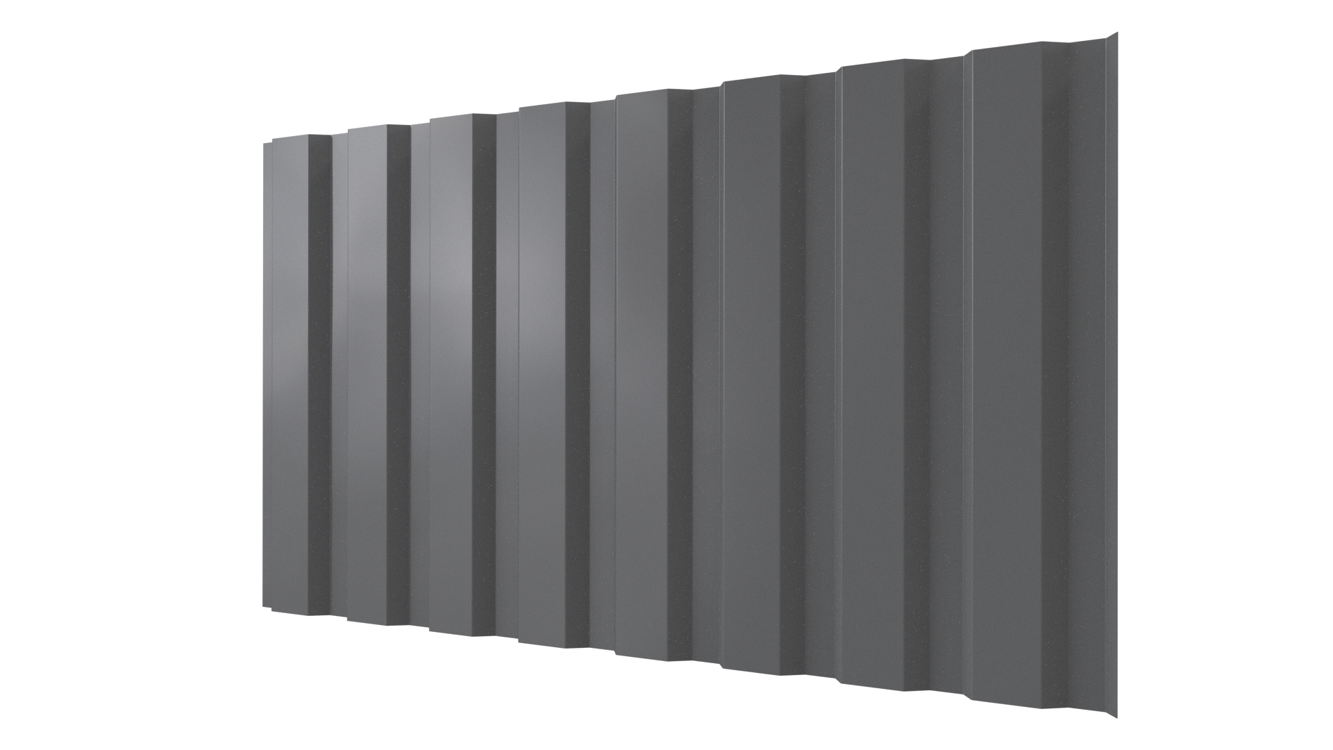 Профнастил С20A 1150/1100x0,5 мм, 7037 пыльно-серый глянцевый