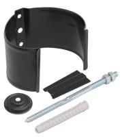 Кронштейн трубы на кирпич 90 мм, 7024 графитовый серый