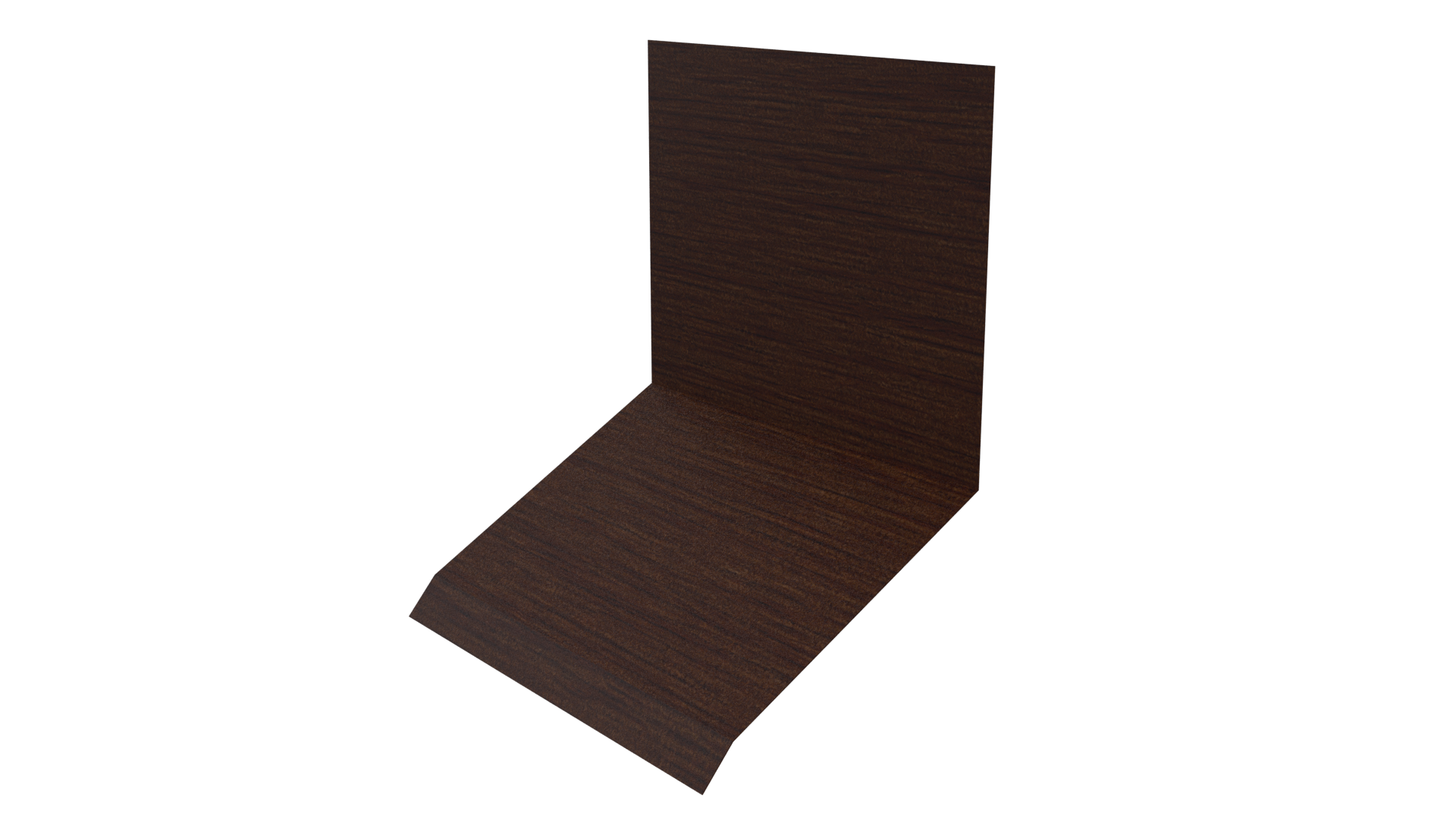 Планка примыкания верхняя к стене фальц 150x130x20 мм, Золотистый дуб 3D