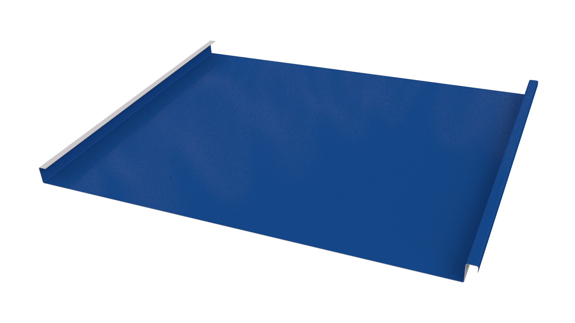 Фальцевая кровля 562/550x0,65 мм, 5005 сигнальный синий глянцевый