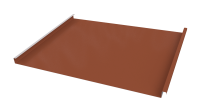 Фальцевая кровля 562/550x0,5 мм, 8004 медно-коричневый глянцевый