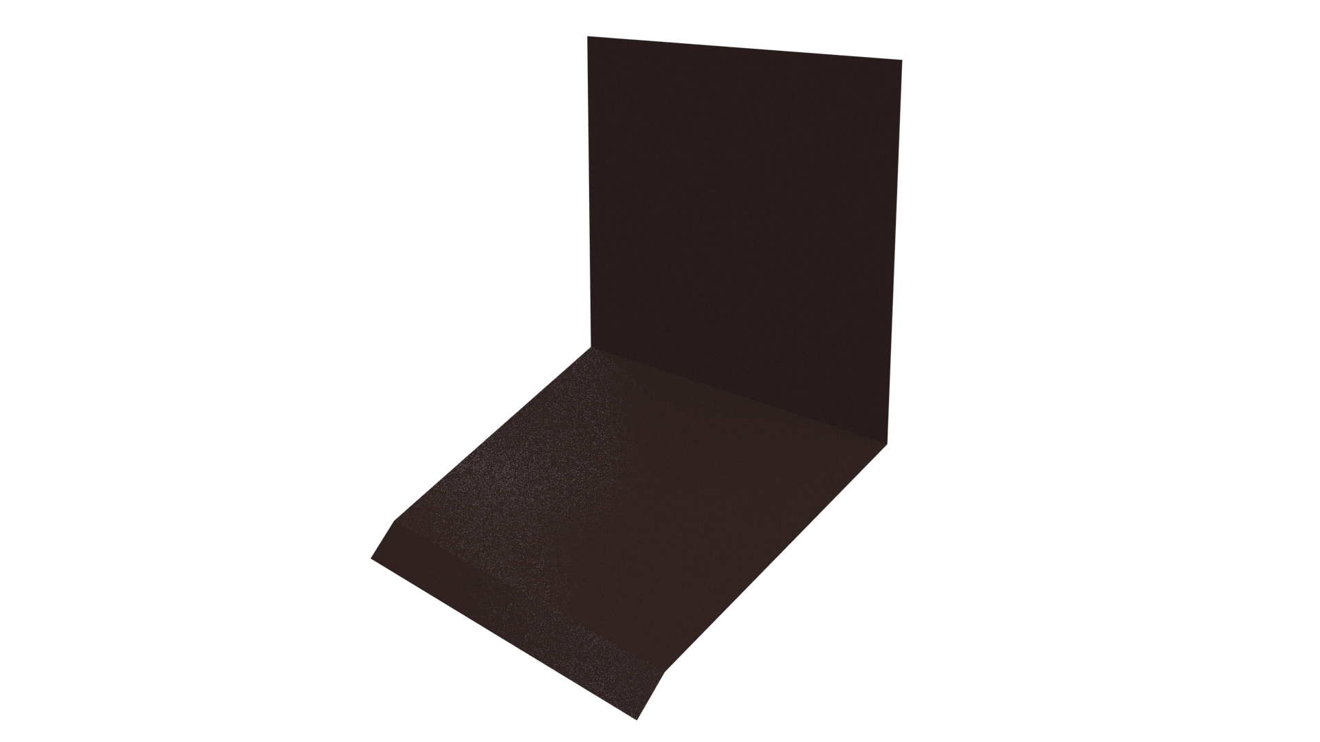 Планка примыкания верхняя к стене фальц 150x130x20 мм, 8017 шоколадно-коричневый глянцевый
