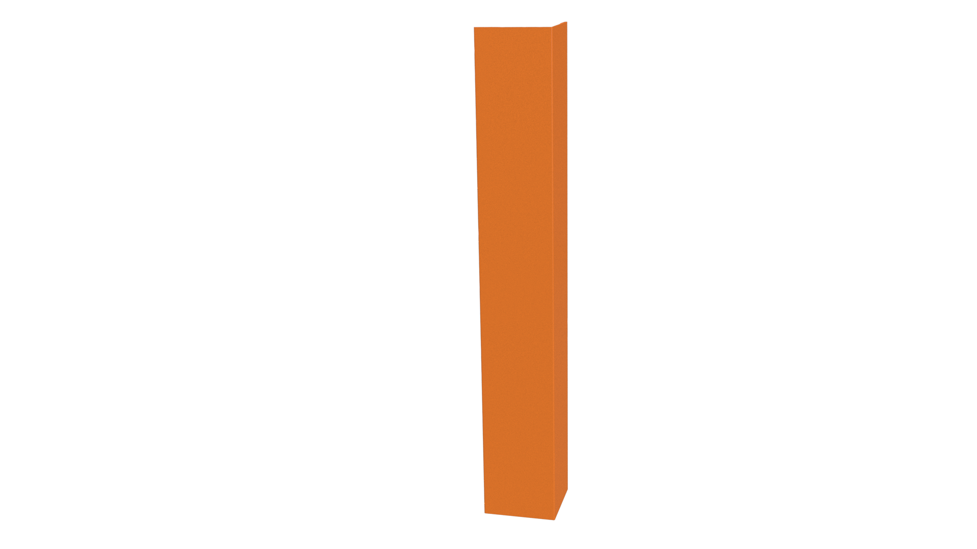 Планка угла наружного 50x50x2000 мм, 2011 насыщенный оранжевый глянцевый