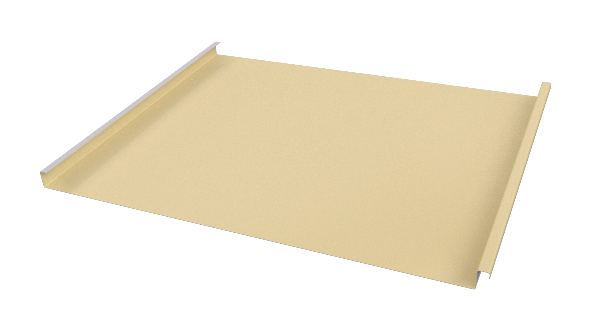 Фальцевая кровля 562/550x0,5 мм, 1014 слоновая кость глянцевый