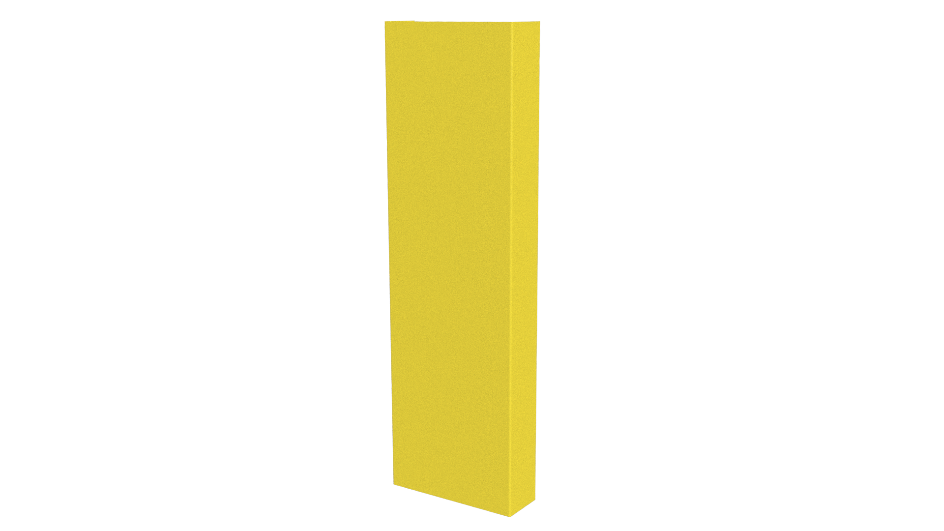 Декоративная накладка 20x60x20 мм, 1018 цинково-желтый глянцевый