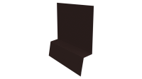 Планка стартовая фальц 135x30x55 мм, 8017 шоколадно-коричневый глянцевый