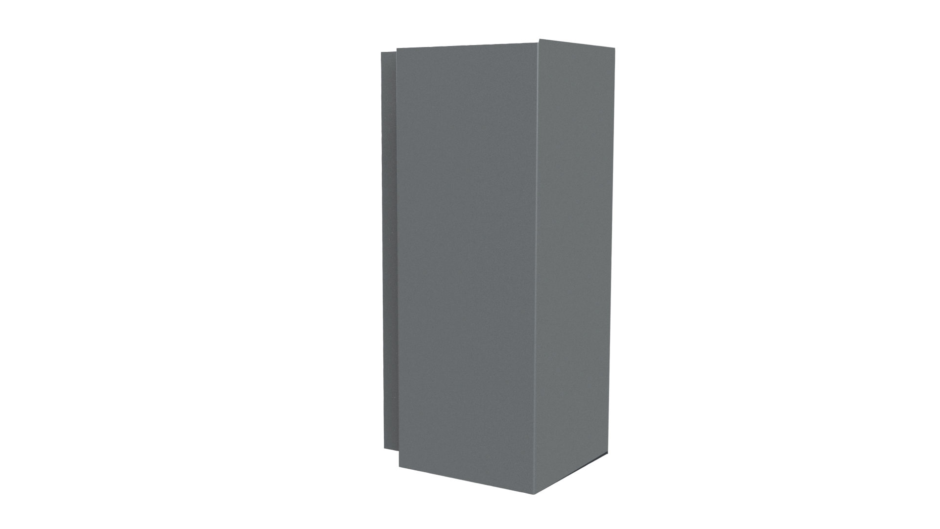 Планка угла наружного сложная Блок-хаус 110x110x2000 мм, 7005 мышино-серый глянцевый