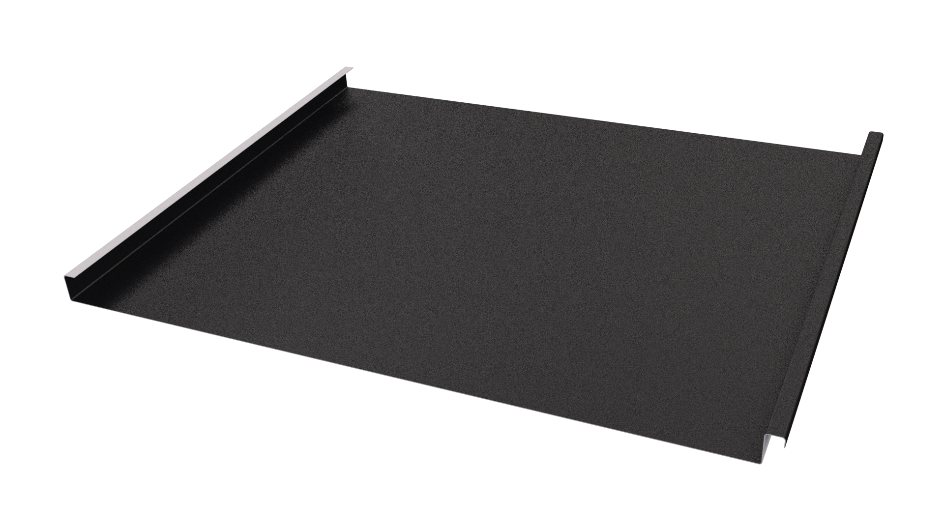 Фальцевая кровля 562/550x0,45 мм, 9005 черный янтарь матовый