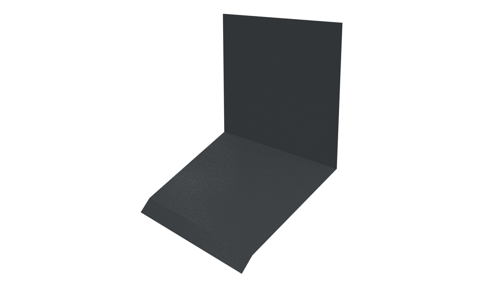 Планка примыкания верхняя к стене фальц 150x130x20 мм, 7011 железно-серый глянцевый