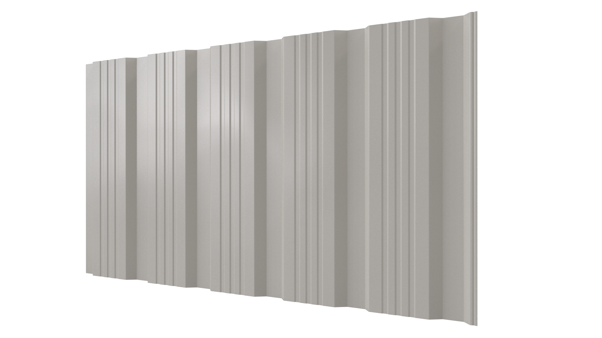 Профнастил К20 1195/1130x0,4 мм эконом, 9002 светло-серый глянцевый