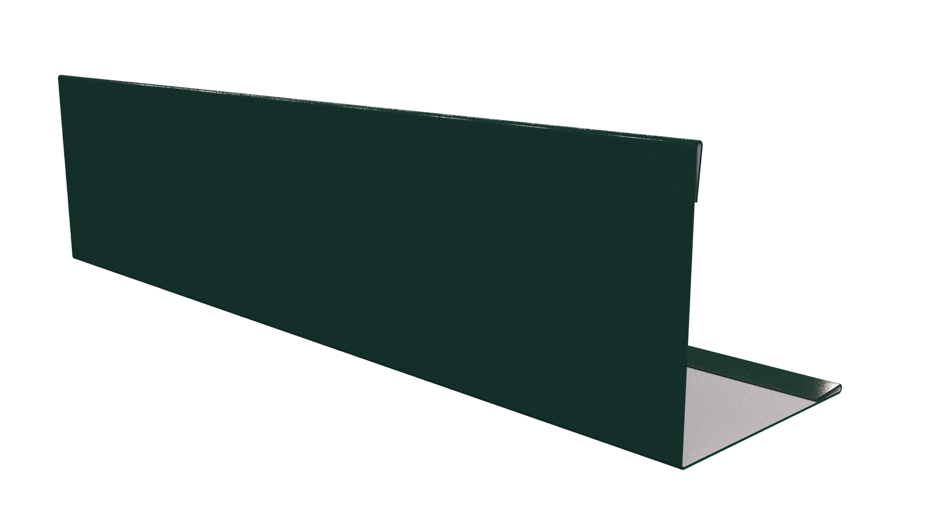 Планка завершающая 10x50x50x10 мм, 6005 зеленый мох глянцевый