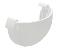 Заглушка желоба 120 мм, 9003 пломбир