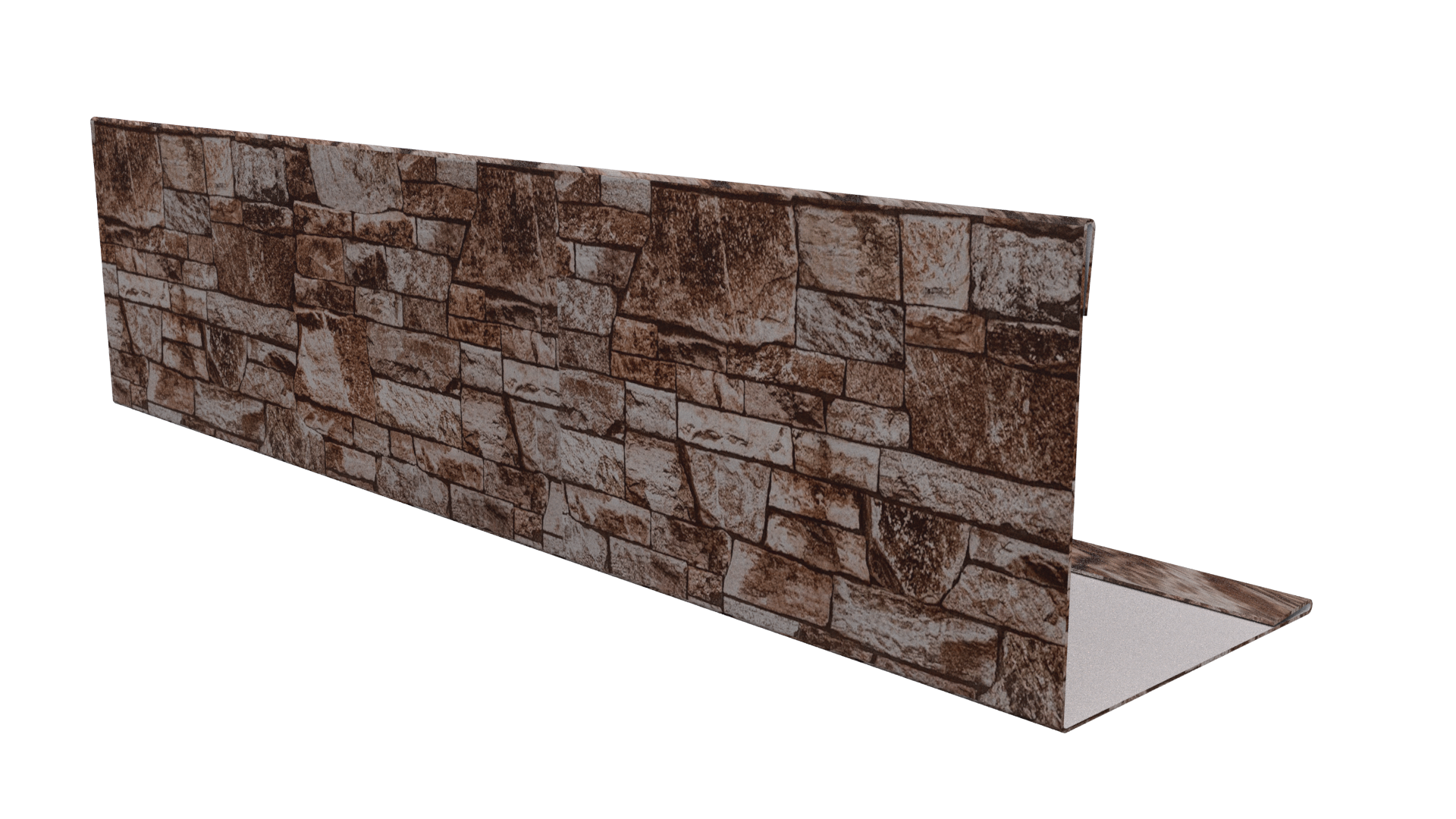 Планка завершающая 10x50x50x10 мм, Дикий камень