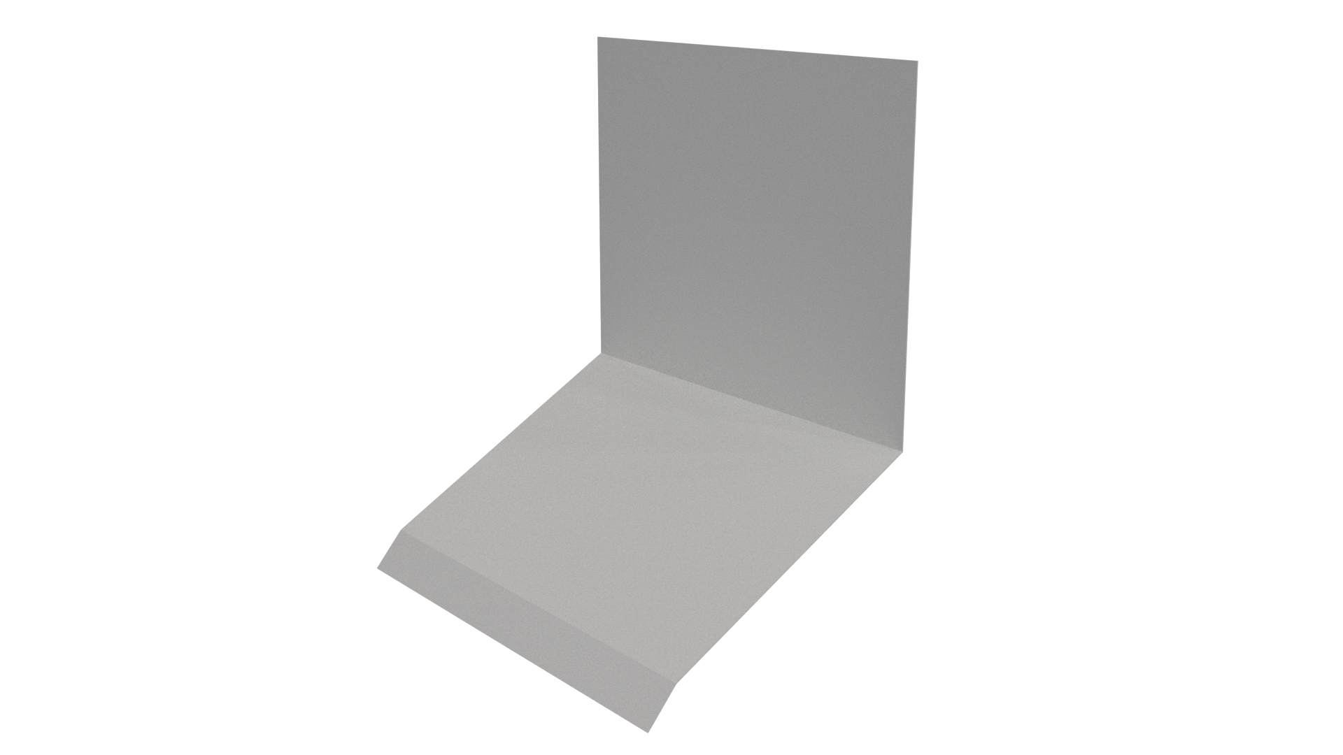 Планка примыкания верхняя к стене фальц 150x130x20 мм, 9003 сигнальный белый глянцевый
