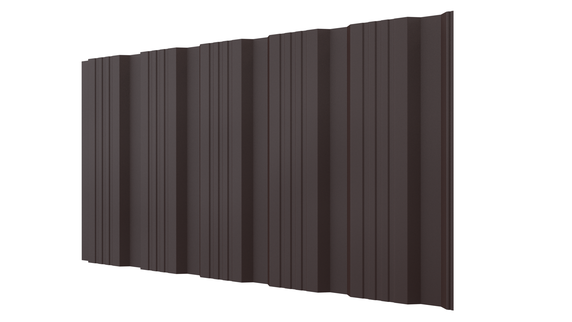 Профнастил К20 1195/1130x0,45 мм, 8017 шоколадно-коричневый матовый