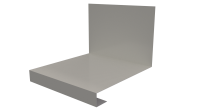Планка примыкания нижняя к трубе фальц 140x200 мм, 9002 светло-серый глянцевый