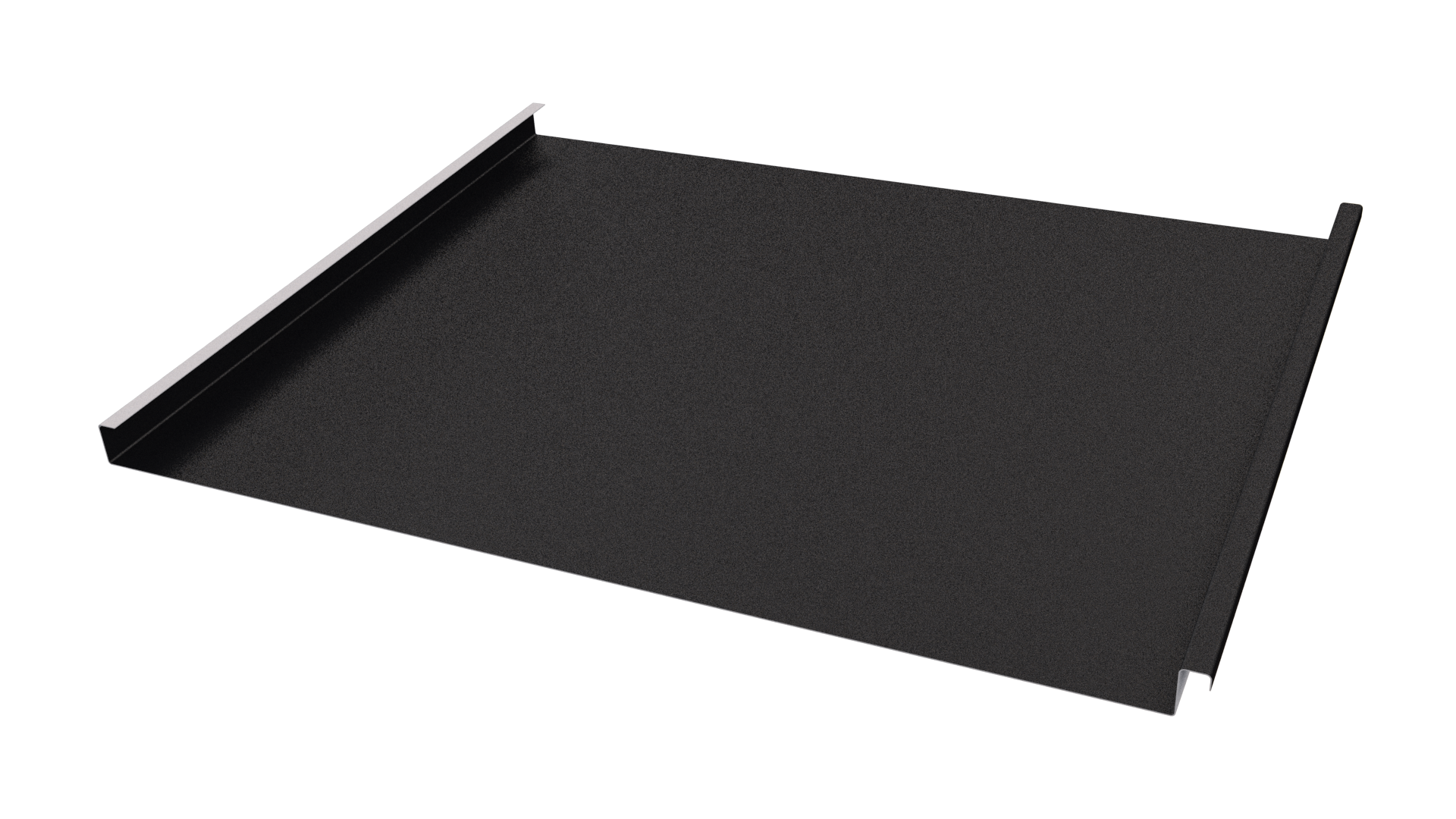 Фальцевая кровля 562/550x0,5 мм, 9005 черный янтарь стальной бархат