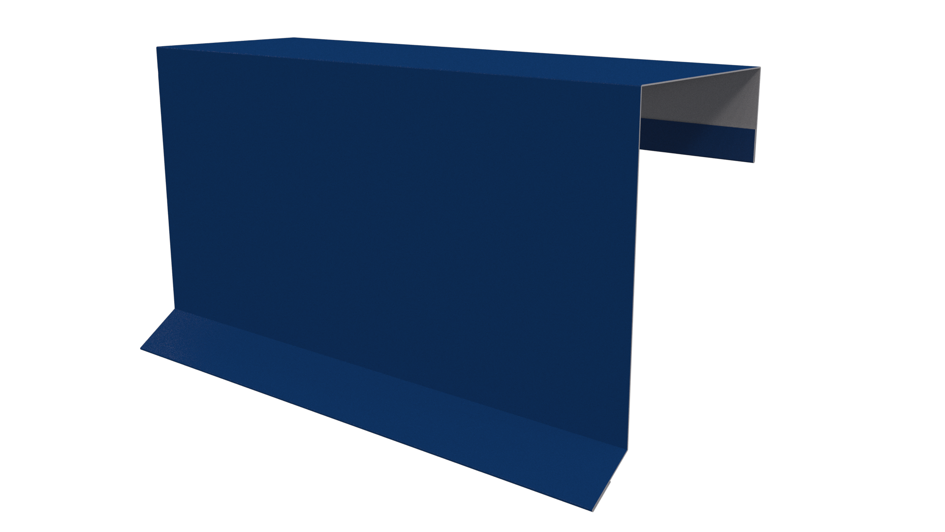 Планка торцевая фальц 65x97 мм, 5005 сигнальный синий глянцевый