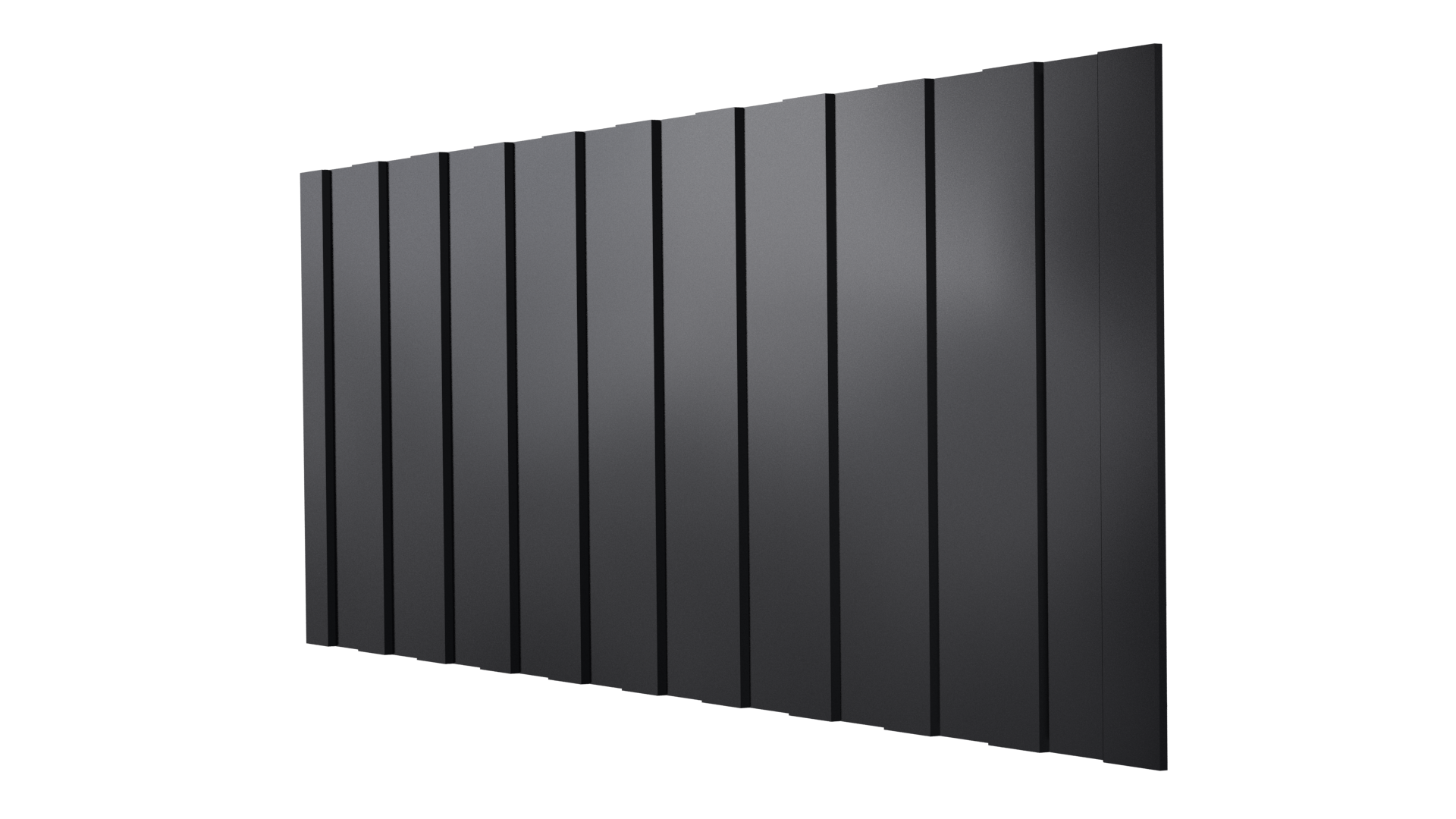 Профнастил С8 1200/1150x0,4 мм эконом, 9005 черный янтарь глянцевый