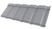 Металлочерепица Каскад 1185/1150x0,5 мм, 7040 серое окно глянцевый